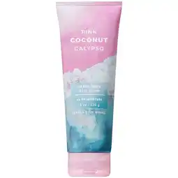 Walmart Bath & Body Works Pink Coconut Calypso 24 Hour Moisture Moisturizing Coconut Body Cream, 8 Ounce offer