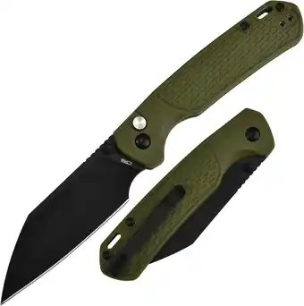 Walmart CJRB Pocket Folding Knife Pyrite-Light J1945-BGN(Black PVD/Green) offer