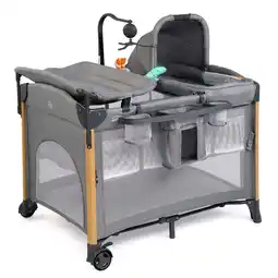 Walmart JOYMOR All in One Nursery Center,Bassinet with Changing Table,Mattress,Sheet,Toy,Unisex Infant offer