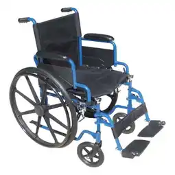 Walmart Blue Streak Wheelchair with Flip Back Detachable Desk Arms and Elevating Leg Rests offer