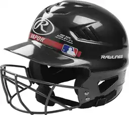 Walmart Rawlings Vapor Molded Youth Batting Helmet With Face Guard, Black offer