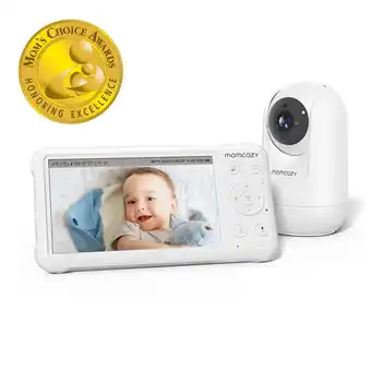 Walmart Momcozy Video Baby Monitor, 5'' Display, 1080P HD, Infrared Night Vision, Long Range, 2-Way Talk offer