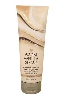 Walmart Bath & Body works Warm Vanilla Sugar Ultimate Hydration Body Cream 8 oz offer