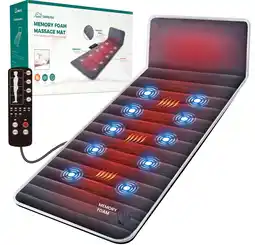 Walmart Upgraded Back Massager with Heat, Snailax Memory Foam Massage Mat with Adjustable Intensity, Gifts offer