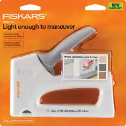 Walmart Fiskars 132460-1001 Crafts Precision Staple Gun, White/Grey offer