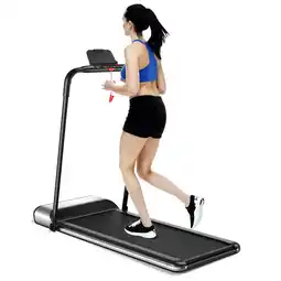 Walmart Costway Installation-Free Ultra-Thin Folding Treadmill Exercise Fitness Machine w/5-Layer offer