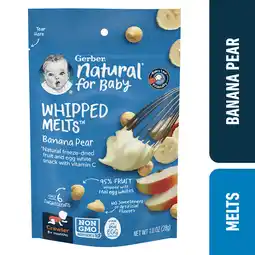 Walmart (4 pack) Gerber Fruit & Veggie Melts Truly Tropical Blend Stage 3 Toddler Snack, 1 oz Bag offer