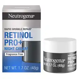 Walmart Neutrogena Rapid Wrinkle Repair Cream, Retinol Pro+ Night Moisturizer, 1.7 oz offer