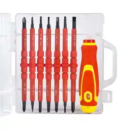 Walmart MOMOJIA 15 In 1 Changeable Insulated Screwdriver Set With Magnetic and Slotted offer