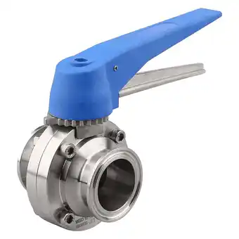 Walmart Butterfly Valve with Blue Trigger Handle Stainless Steel 304 Tri-Clamp (1.5 Inch Tri Clamp Valve) offer