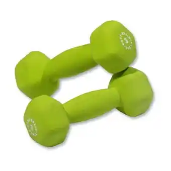 Walmart 3 lbs Neoprene Dumbell, Green - Pair offer