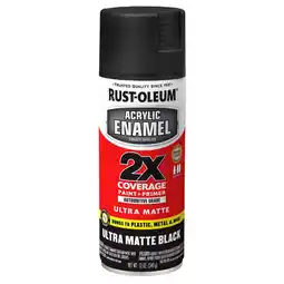 Walmart Rust-Oleum Automotive Ultra Cover 2X Black Matte Spray Paint, 6 Pieces offer