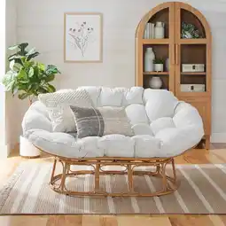 Walmart Better Homes & Gardens Double Papasan Chair, Charcoal Gray offer