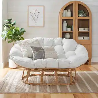 Walmart Better Homes & Gardens Double Papasan Chair, Charcoal Gray offer