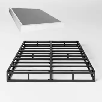 Walmart QFTIME 5 Metal Queen Box Spring, Mattress Foundation, Heavy-Duty, Easy Assembly offer