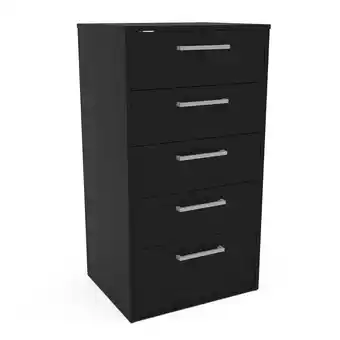 Walmart Polifurniture Juliette 5 Drawer Dresser, Black offer