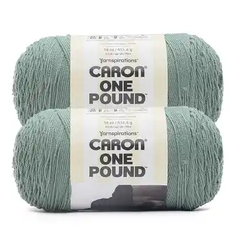 Walmart Caron One Pound #4 Medium Acrylic Yarn, Hosta 16oz/454g, 812 Yards (2 Pack) offer