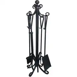 Walmart Fireplace Toolset 5 Piece Black Color Fireplace Toolset offer