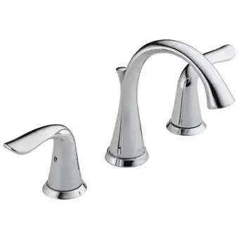 Walmart Delta Lahara Two Handle 8 in. Widespread Lavatory Faucet in Chrome 3538-MPU-DST offer