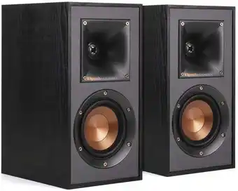 Walmart Klipsch R-41M Reference 4 50W Bookshelf Speakers - Pair (Black Wood Vinyl) offer