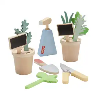 Walmart Fisher-Price Wood Herb Garden and Tools Playset, 12 Wood Pieces for Preschool Pretend, Ages 3+ Years offer