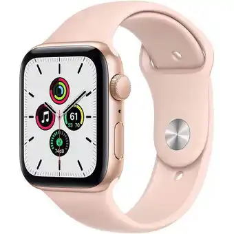 Walmart Restored Apple Watch SE (GPS, 40mm) - Gold Aluminum Case with Pink Sand Sport Band (Refurbished) offer