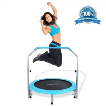 Walmart Open Box SereneLife 40 Inch Fitness Trampoline with Padded Frame Cover offer