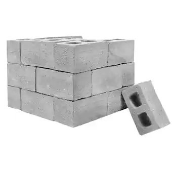 Walmart Zenghuiiii Mini Cement Build Own Gray Your Wall Bricks Bricks 32Pcs Mini Education Girl Kid offer