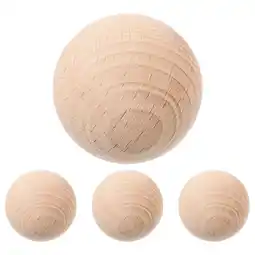 Walmart 4Pcs Wooden Balls Grass Rolling Balls Outdoor Sports Balls Wood Bocce Balls Bocce Game Supplies offer