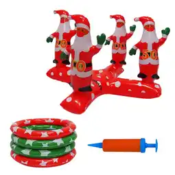 Walmart Lotatory 1 Set Inflatable Xmas Ring Toy Toss Santa Game Parent-child Interactive Toy offer