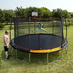 Walmart HomeStock Retro Renaissance ft. Trampoline 7 Legs/7 Poles with Bonus Basketball Hoop offer