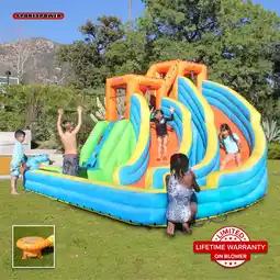 Walmart Sportspower Twin Peaks Splash n' Slide with Lifetime Warranty on Heavy Duty Blower offer