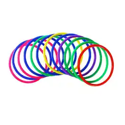 Walmart Sipeihong 12pcs Multicolor Carnival Rings Fun Kids Ring Toss Game for Agility Practice offer