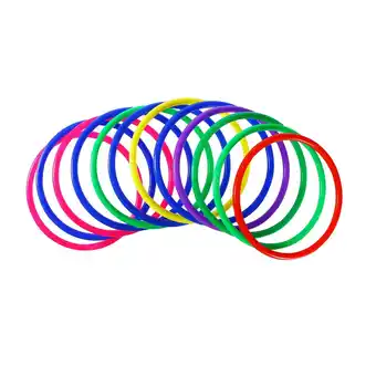 Walmart Sipeihong 12pcs Multicolor Carnival Rings Fun Kids Ring Toss Game for Agility Practice offer