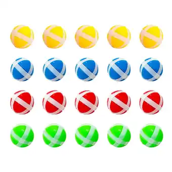 Walmart WSTEER 20pcs Sticky Ball Set Plastic Sticky Balls Toys Darts Game Accessories for Kids offer