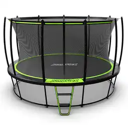 Walmart JumpFlex HERO 14' Backyard Outdoor Trampoline for Kids with Net & Ladder offer