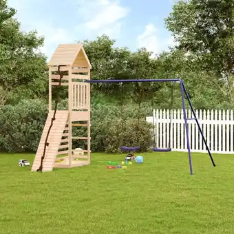 Walmart vidaXL Outdoor Playset Solid Wood Pine offer