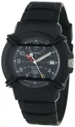 Walmart Men's 10-Year Battery Sport Analog Watch, Black Resin Strap offer