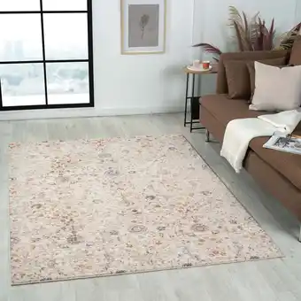 Walmart Ox Bay Lucas Floral/Botanical Classic/Traditional Polyester Blend Area Rug, 2' x 3' offer