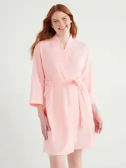 Walmart Joyspun Women’s Waffle Kimono Robe, Sizes S to 3X offer