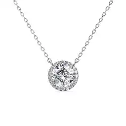 Walmart Moissanite by Cate & Chloe Sutton 925 Sterling Silver Pendant Necklace for Women, Gift for Her offer