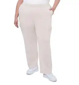 Walmart Edited by Remi Bader Women's Fleece Cargo Pant (Washed Cement, 1X) offer