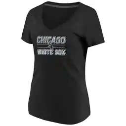 Walmart Women's Majestic Black Chicago White Sox Compulsion to Win Plus Size V-Neck T-Shirt offer