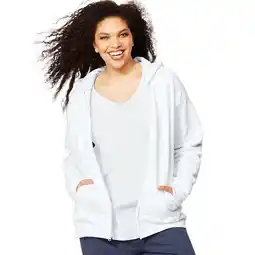 Walmart JMS by Hanes ComfortSoft EcoSmart Fleece Full-Zip Women's Hoodie offer