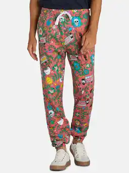 Walmart Roberto Lugo All Gender Floral Skulls and Trucks Print Joggers, Men's Sizes S-3XL offer