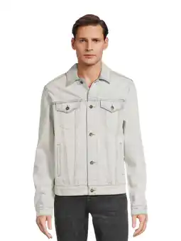 Walmart Lazer Men’s Cotton Denim Trucker Jacket, Sizes S-2XL offer