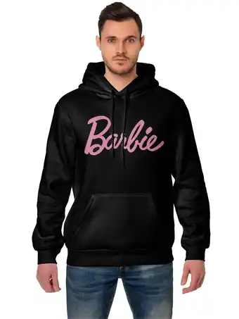 Walmart Barbie Logo Men's & Big Men's Graphic Print Hooded Sweatshirt, Sizes S-3XL offer