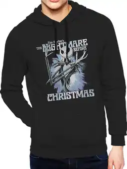 Walmart Disney The Nightmare Before Christmas Men's & Big Men's Jack Burst Graphic Hoodie, Sizes S-3XL offer