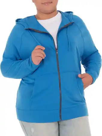 Walmart Athletic Works Women's Plus Size Lightweight Zip-Up Hoodie offer