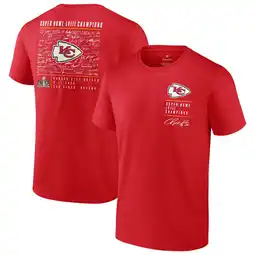 Walmart Men's Fanatics Red Kansas City Chiefs Super Bowl LVIII Champions Roster Autograph Signing T-Shirt offer